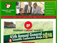 Tablet Screenshot of nigeriancardiacsociety.org